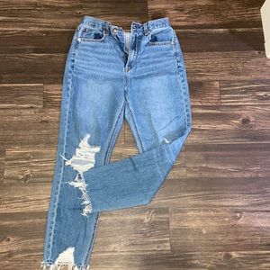 AE  distressed mom jeans
